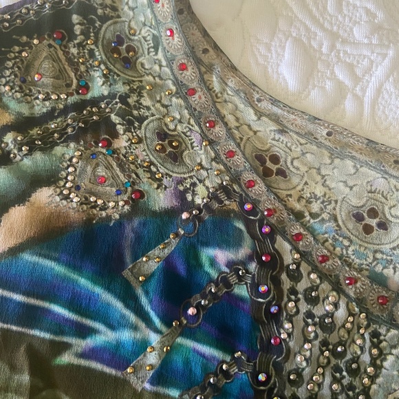 Camilla Silk Caftan - Picture 6 of 10